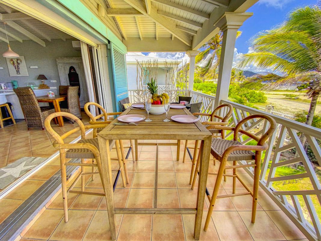 A louer appartement Front de mer BO Saint Martin-terrasse-2